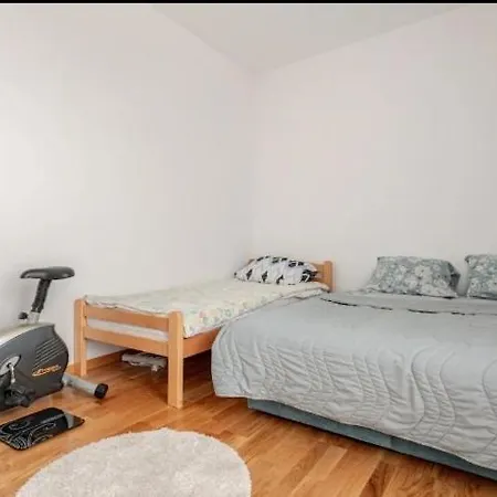 Penthouse Danube Exclusive, Parking, 90m2, Wifi Belgrád